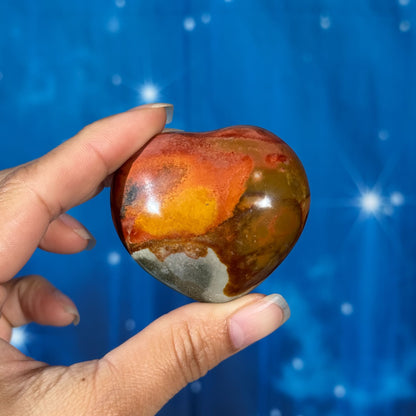 Polychrome Jasper Heart – 0.096 kg