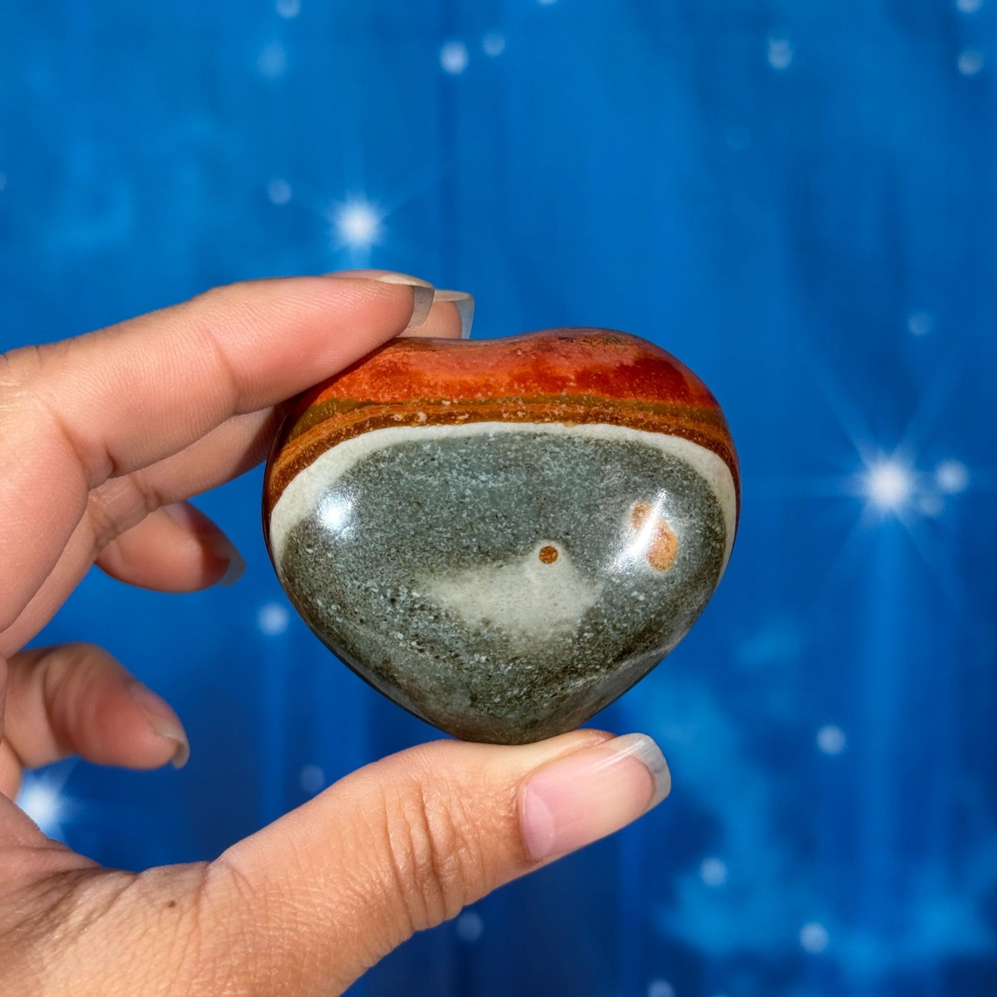 Polychrome Jasper Heart – 0.096 kg