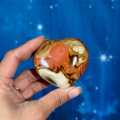 Polychrome Jasper Heart – 0.159 kg