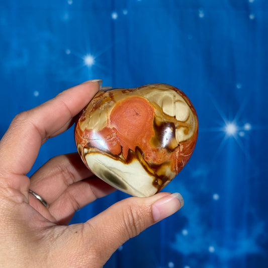 Polychrome Jasper Heart – 0.159 kg