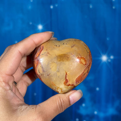 Polychrome Jasper Heart – 0.159 kg
