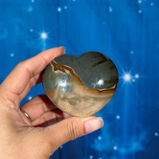 Polychrome Jasper Heart – 0.190 kg