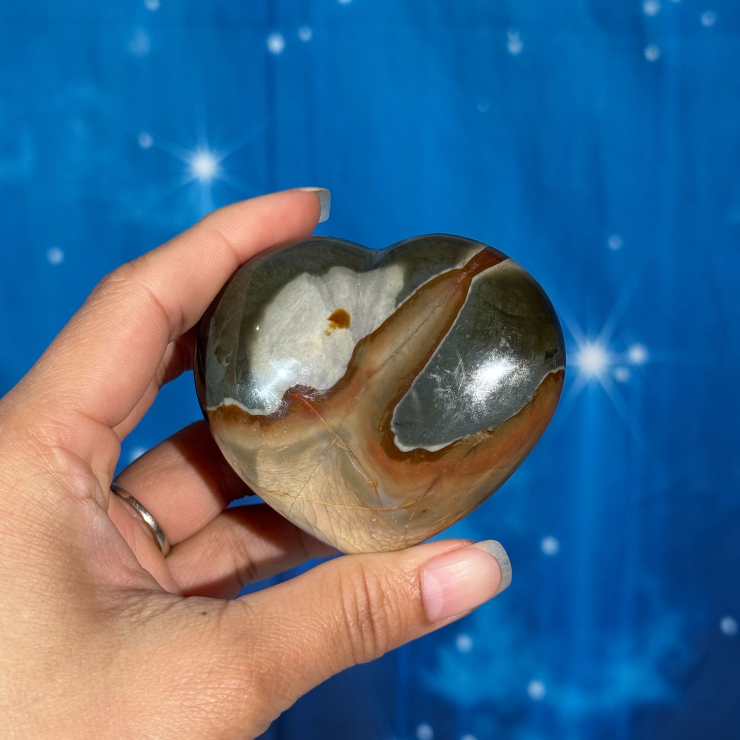 Polychrome Jasper Heart – 0.190 kg