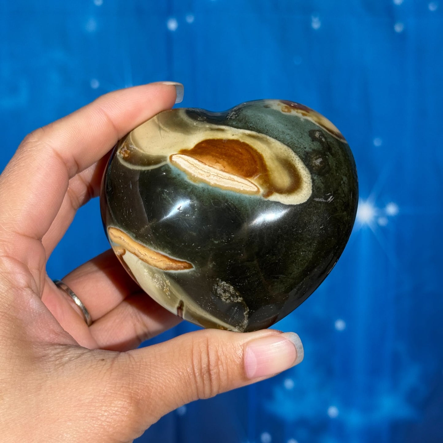 Polychrome Jasper Heart – 0.301 kg