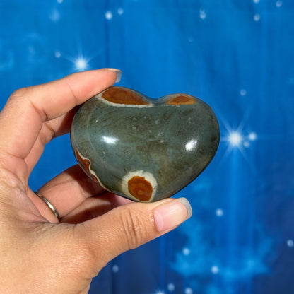 Polychrome Jasper Heart – 0.170 kg