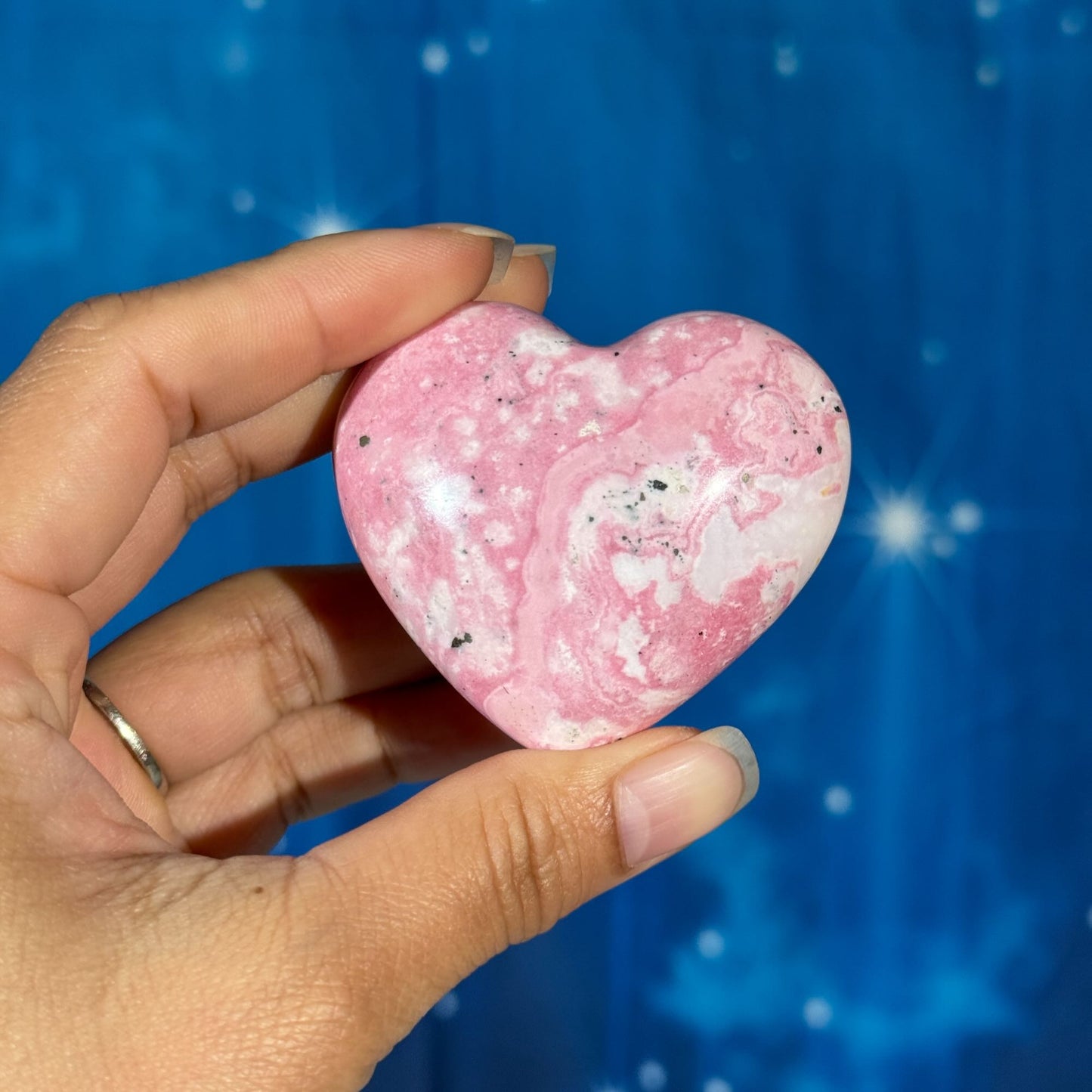 Rhodonite with Pyrite Heart – 0.130 kg
