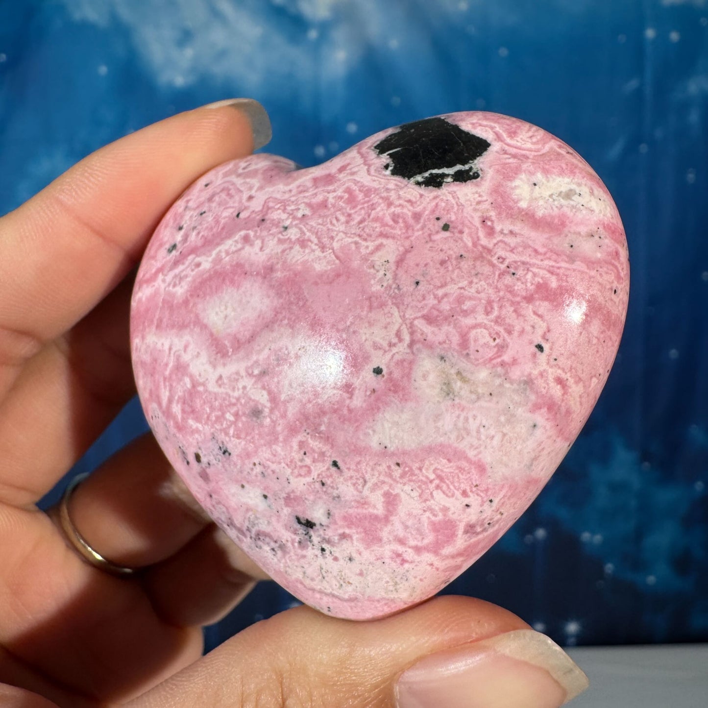 Rhodonite with Pyrite Heart – 0.153 kg