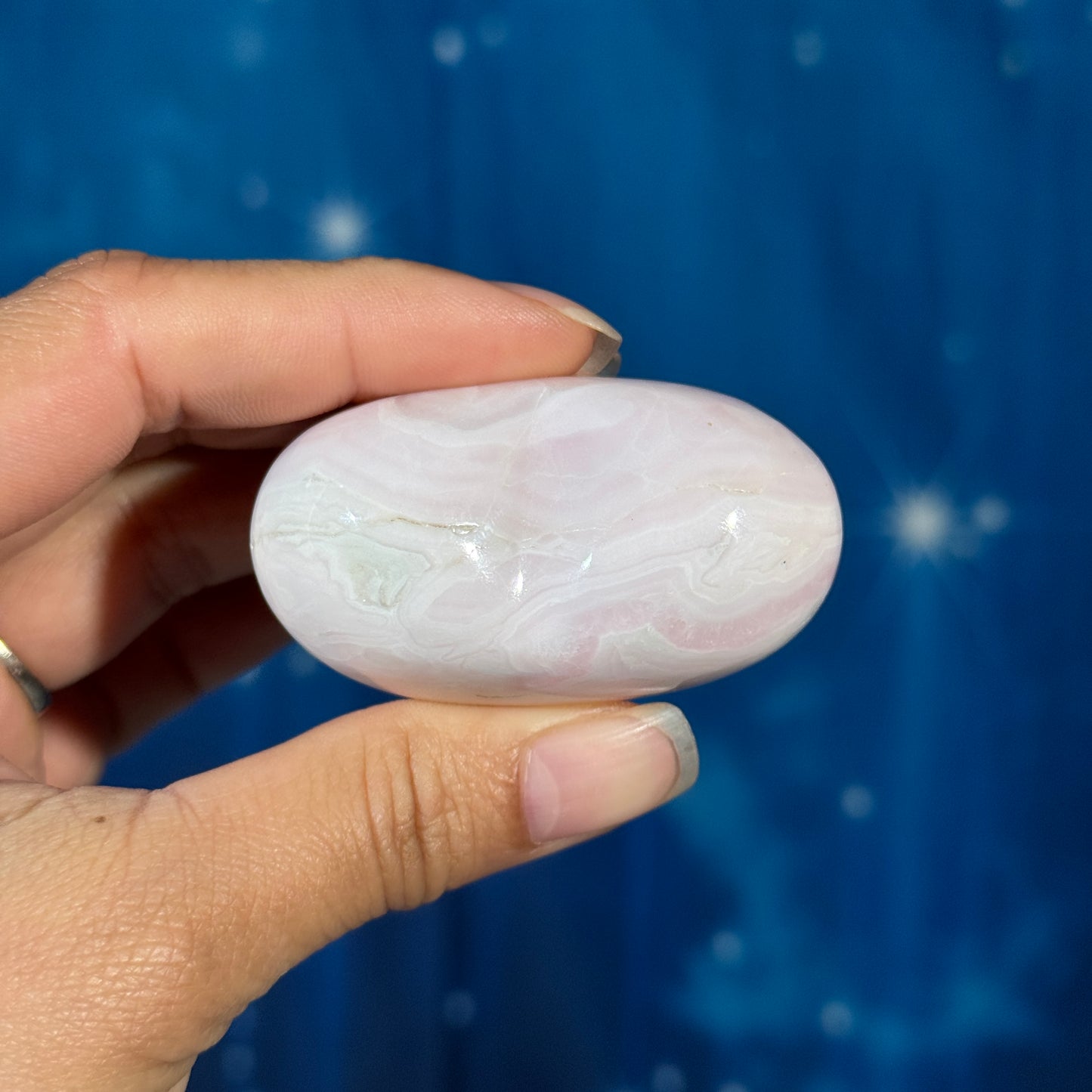 Pink Mangano Calcite Heart – 0.125 kg
