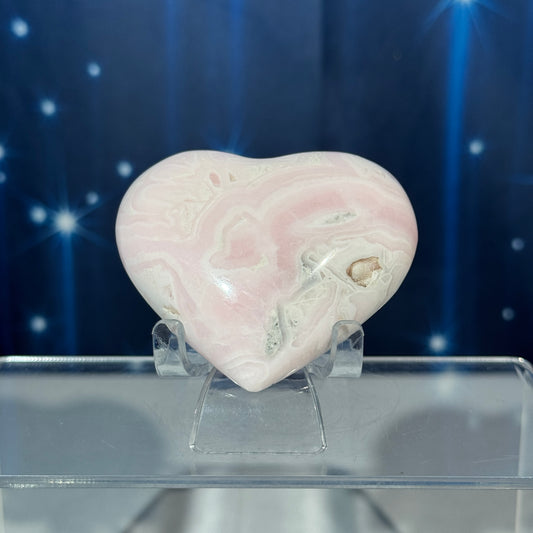 Pink Mangano Calcite Heart – 0.156 kg