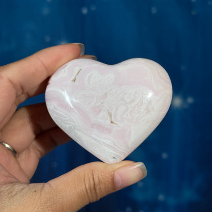 Pink Mangano Calcite Heart – 0.156 kg