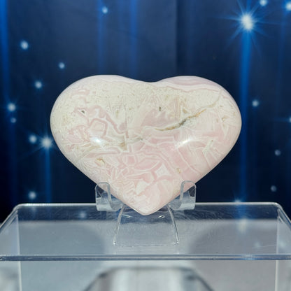 Pink Mangano Calcite Heart – 0.266 kg