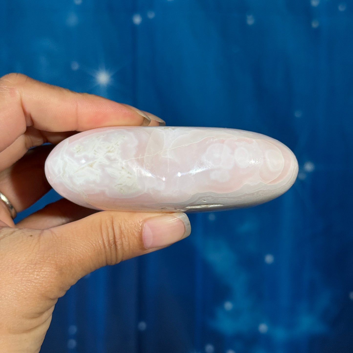 Pink Mangano Calcite Heart – 0.266 kg