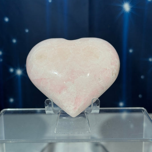 Pink Mangano Calcite Heart – 0.278 kg