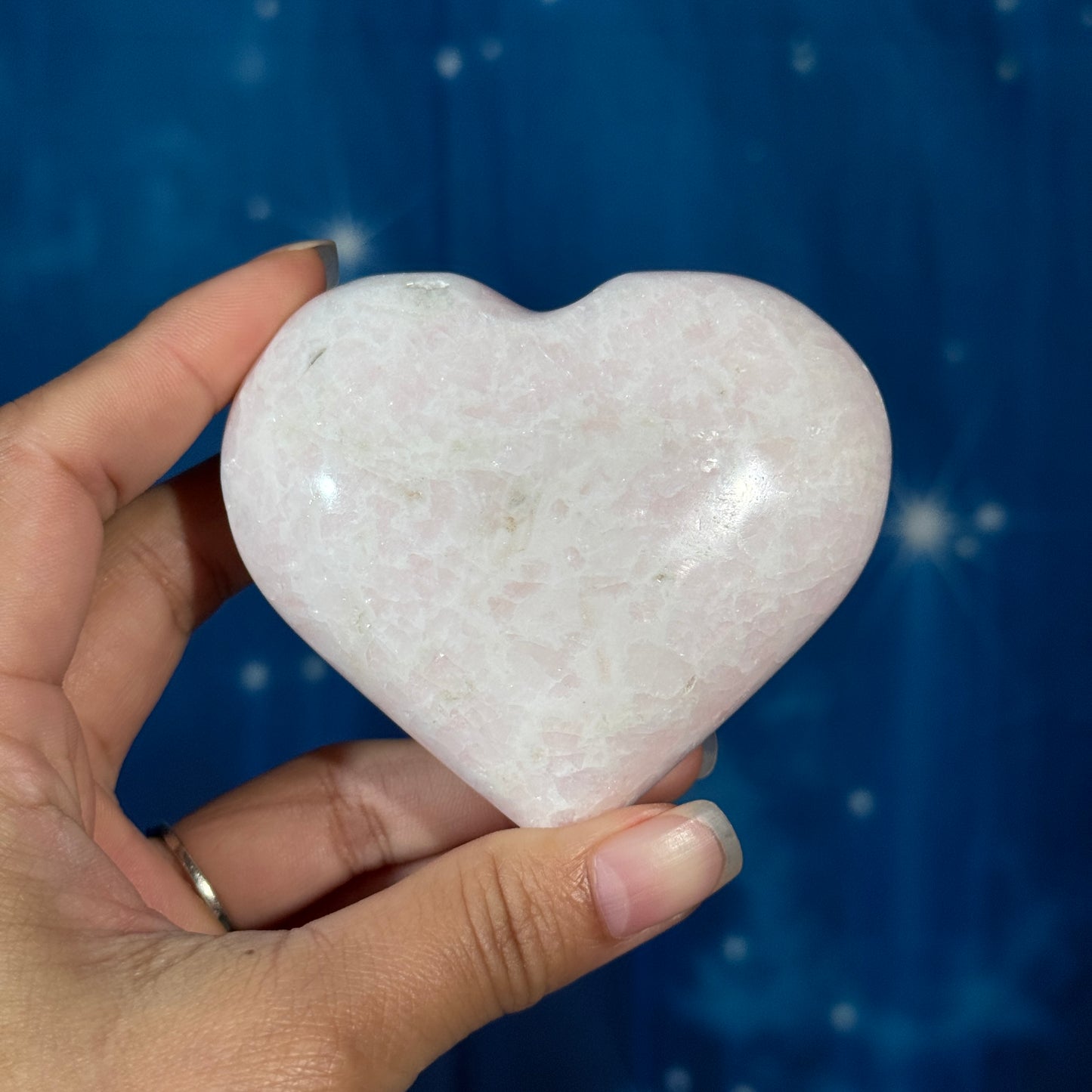Pink Mangano Calcite Heart – 0.278 kg