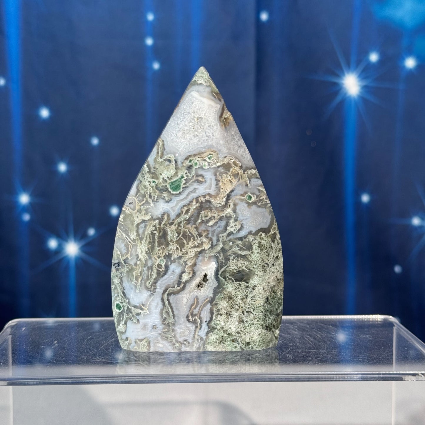 Moss Agate Free Form – 0.147 kg