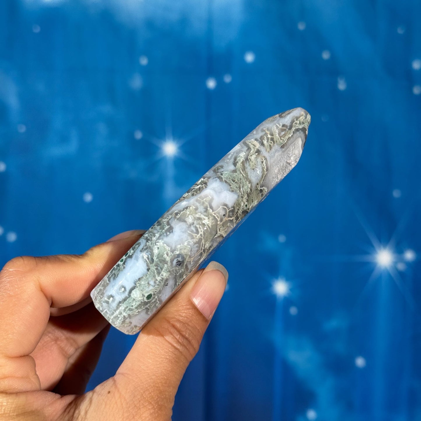 Moss Agate Free Form – 0.147 kg