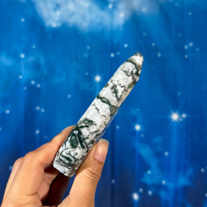 Moss Agate Free Form – 0.176 kg