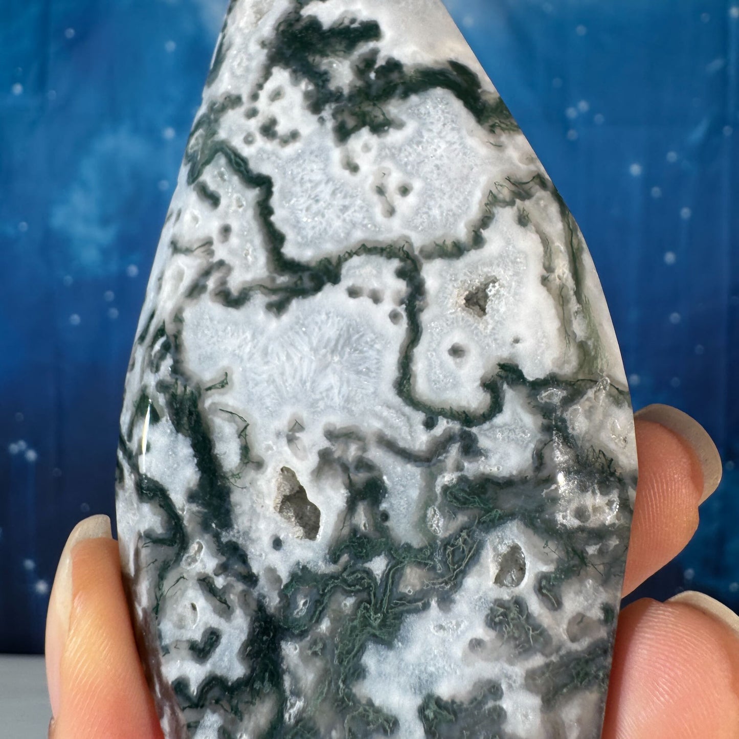 Moss Agate Free Form – 0.176 kg