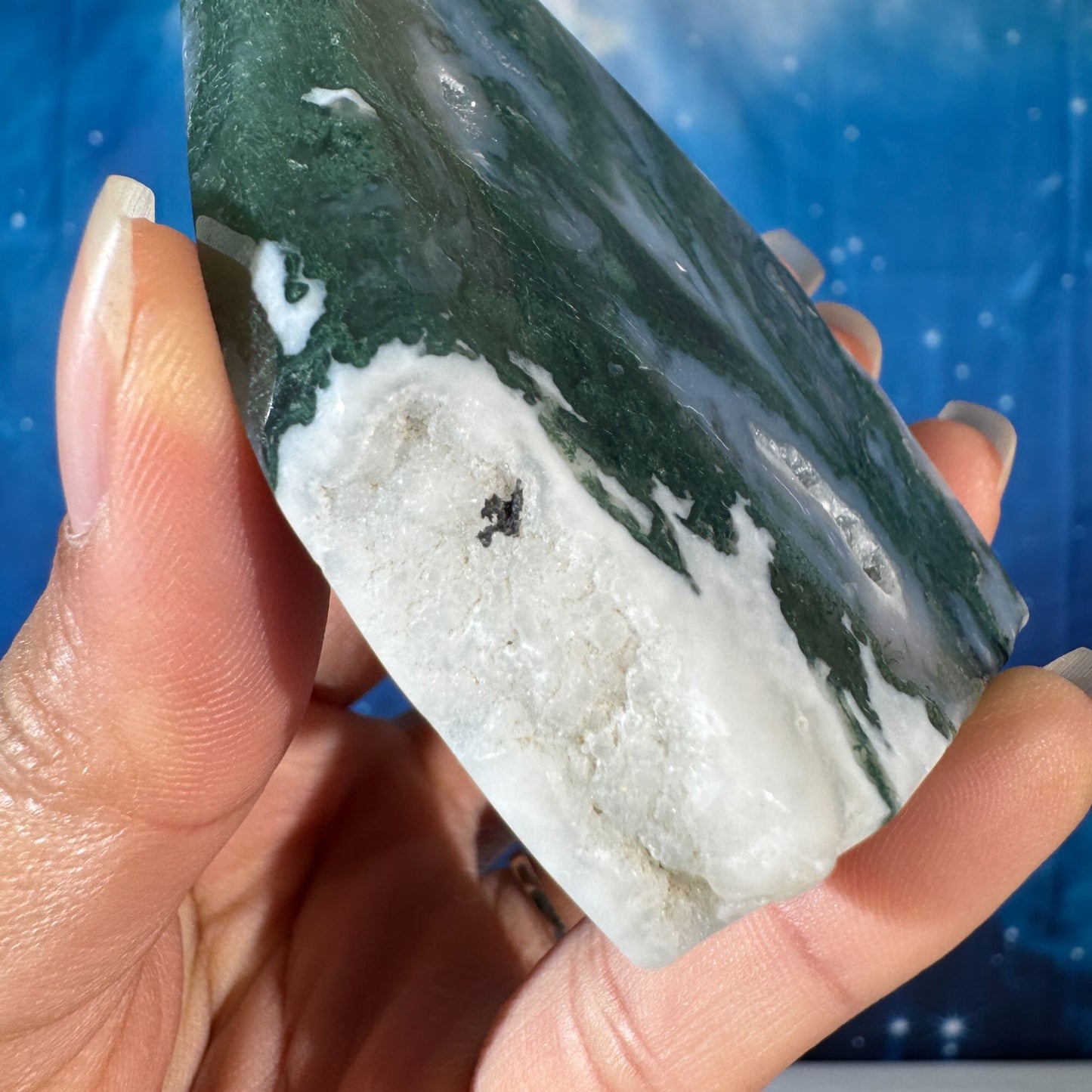Moss Agate Free Form – 0.159 kg