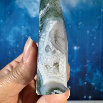 Moss Agate Free Form – 0.159 kg