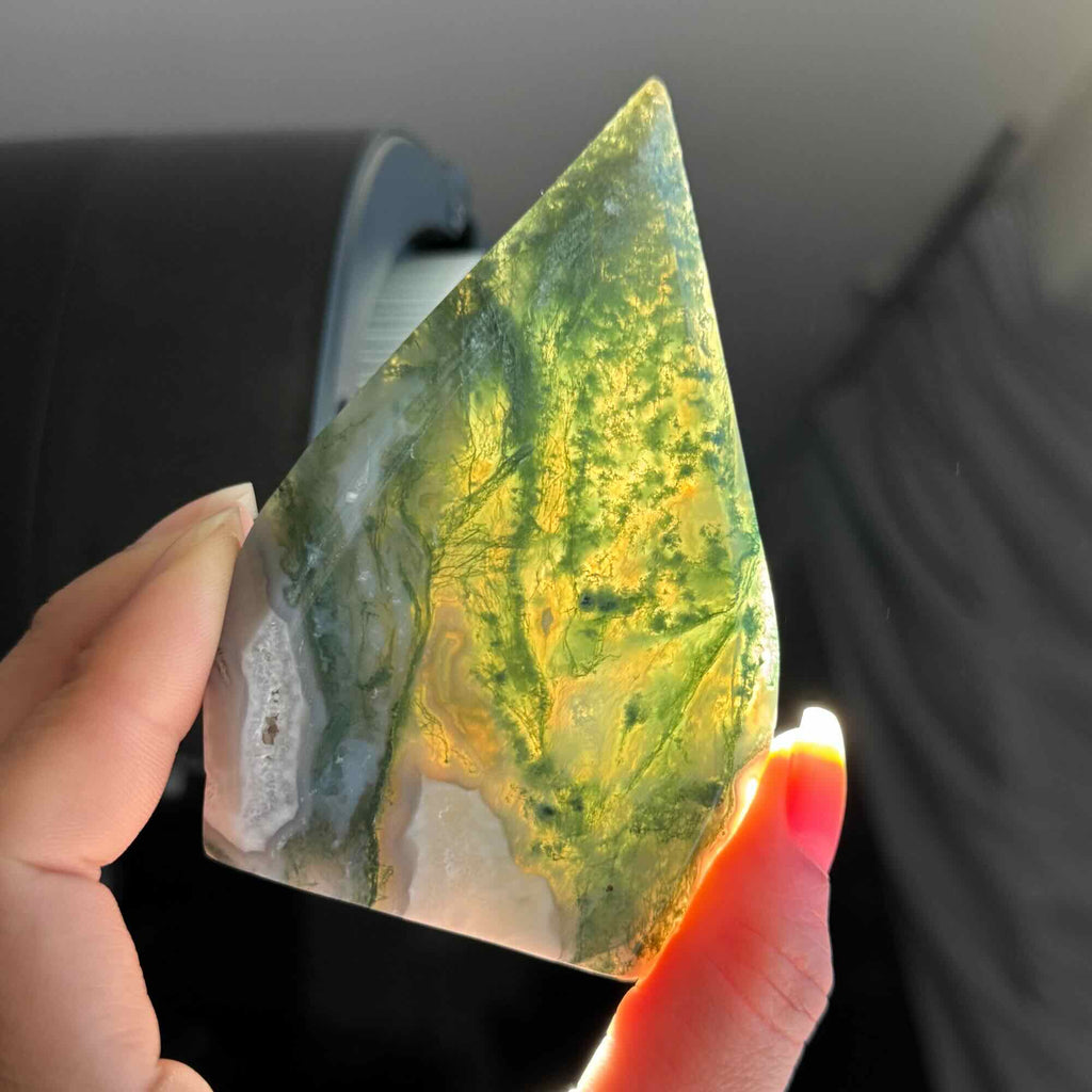 Moss Agate Free Form – 0.159 kg