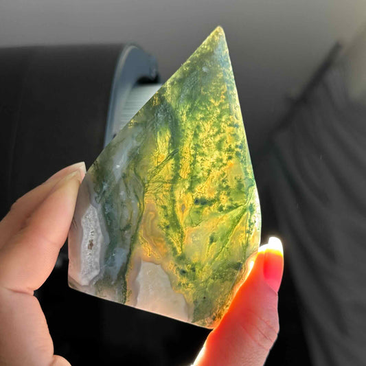 Moss Agate Free Form – 0.159 kg