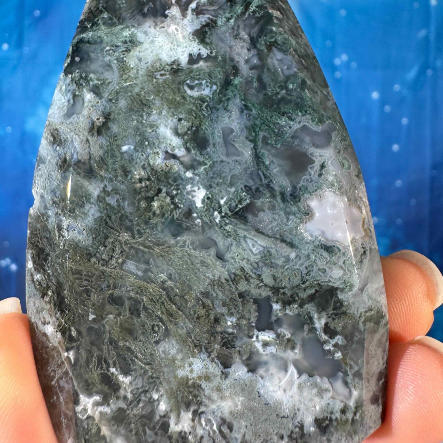Moss Agate Free Form – 0.184 kg