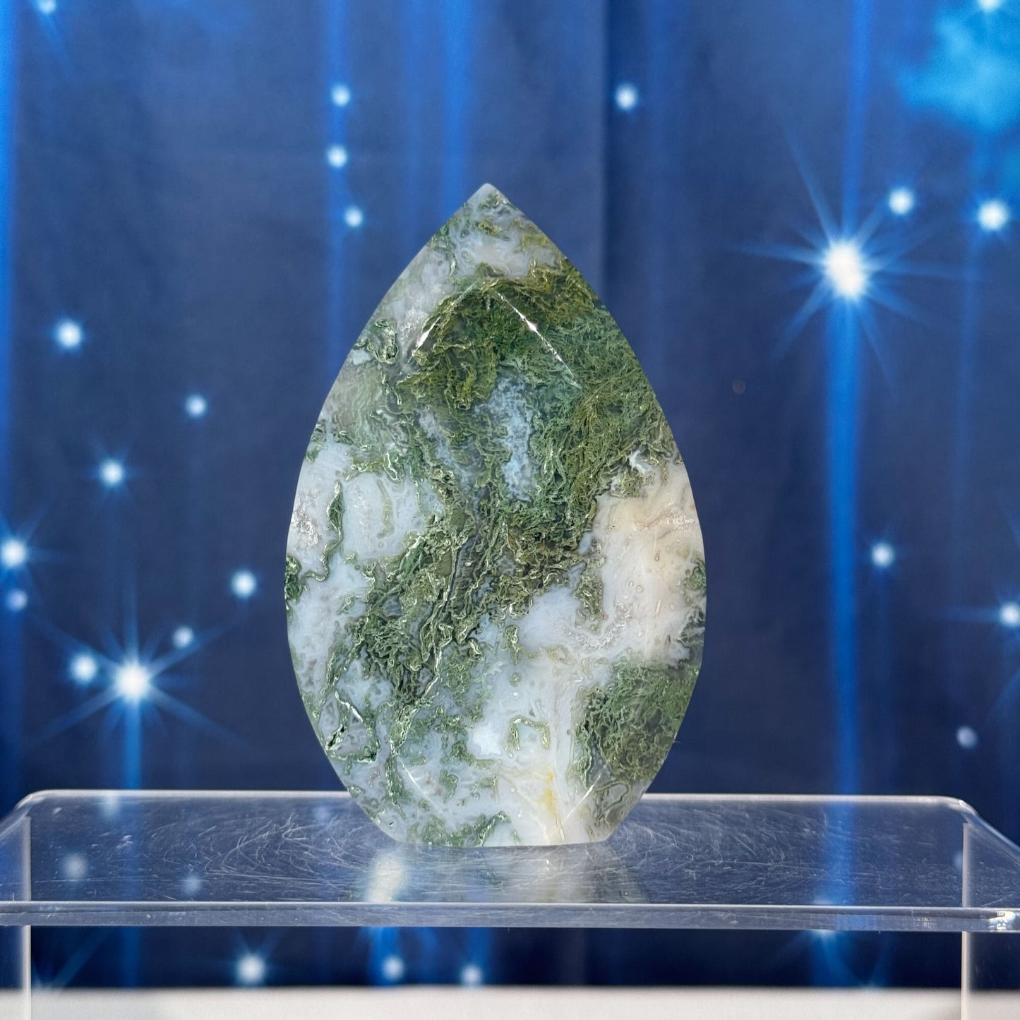 Moss Agate Free Form – 0.167 kg