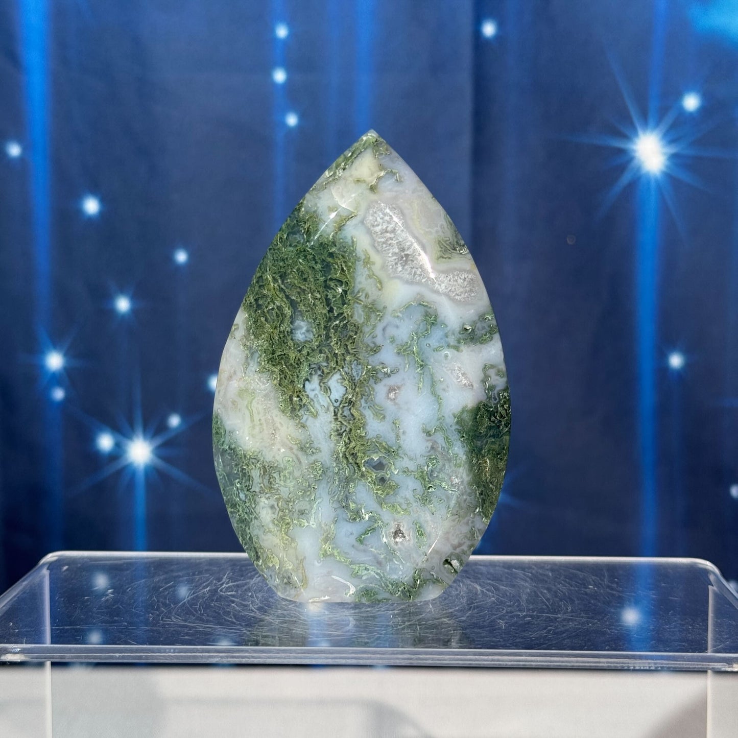 Moss Agate Free Form – 0.167 kg