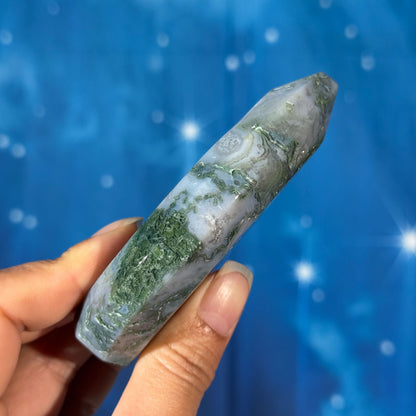 Moss Agate Free Form – 0.167 kg