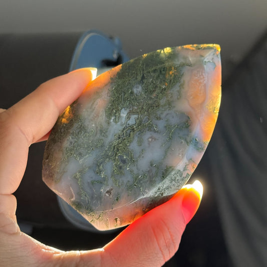 Moss Agate Free Form – 0.167 kg