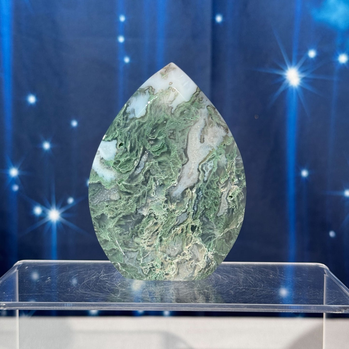 Moss Agate Free Form – 0.190 kg