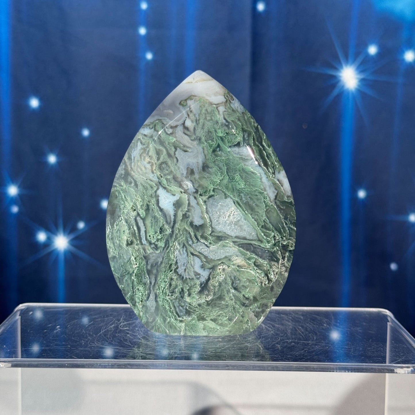 Moss Agate Free Form – 0.190 kg