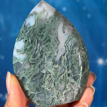Moss Agate Free Form – 0.190 kg