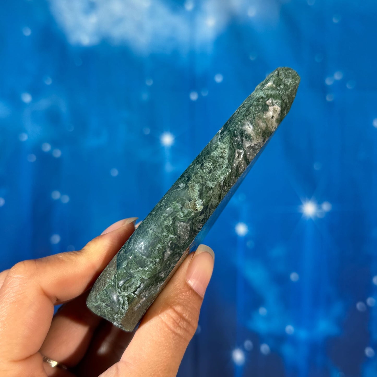 Moss Agate Free Form – 0.207 kg