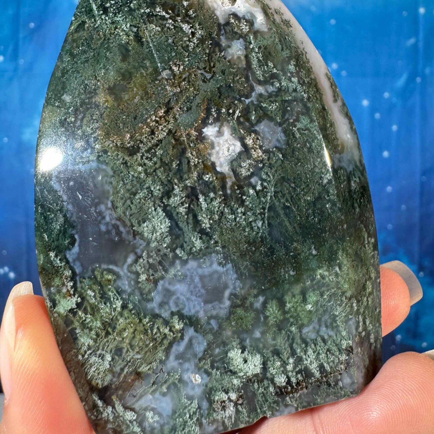 Moss Agate Free Form – 0.224 kg