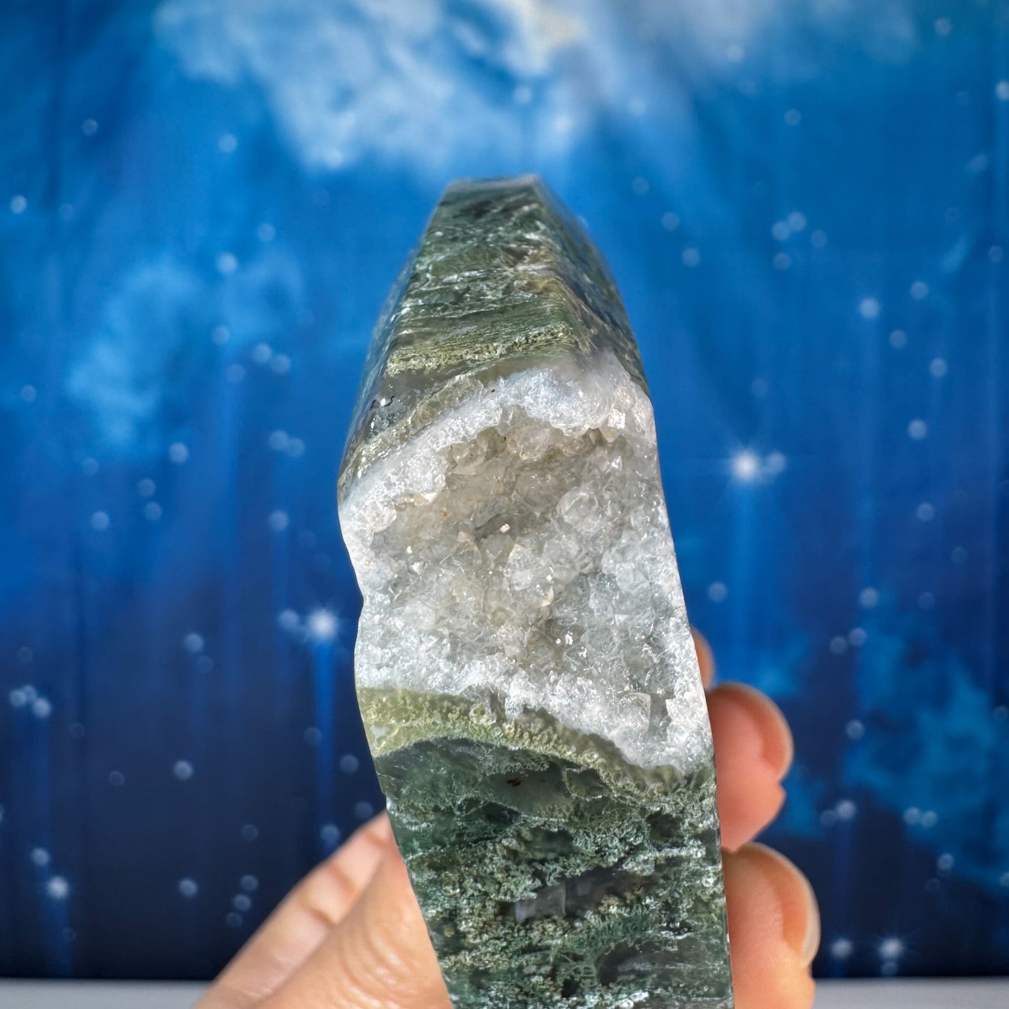 Moss Agate Free Form – 0.238 kg