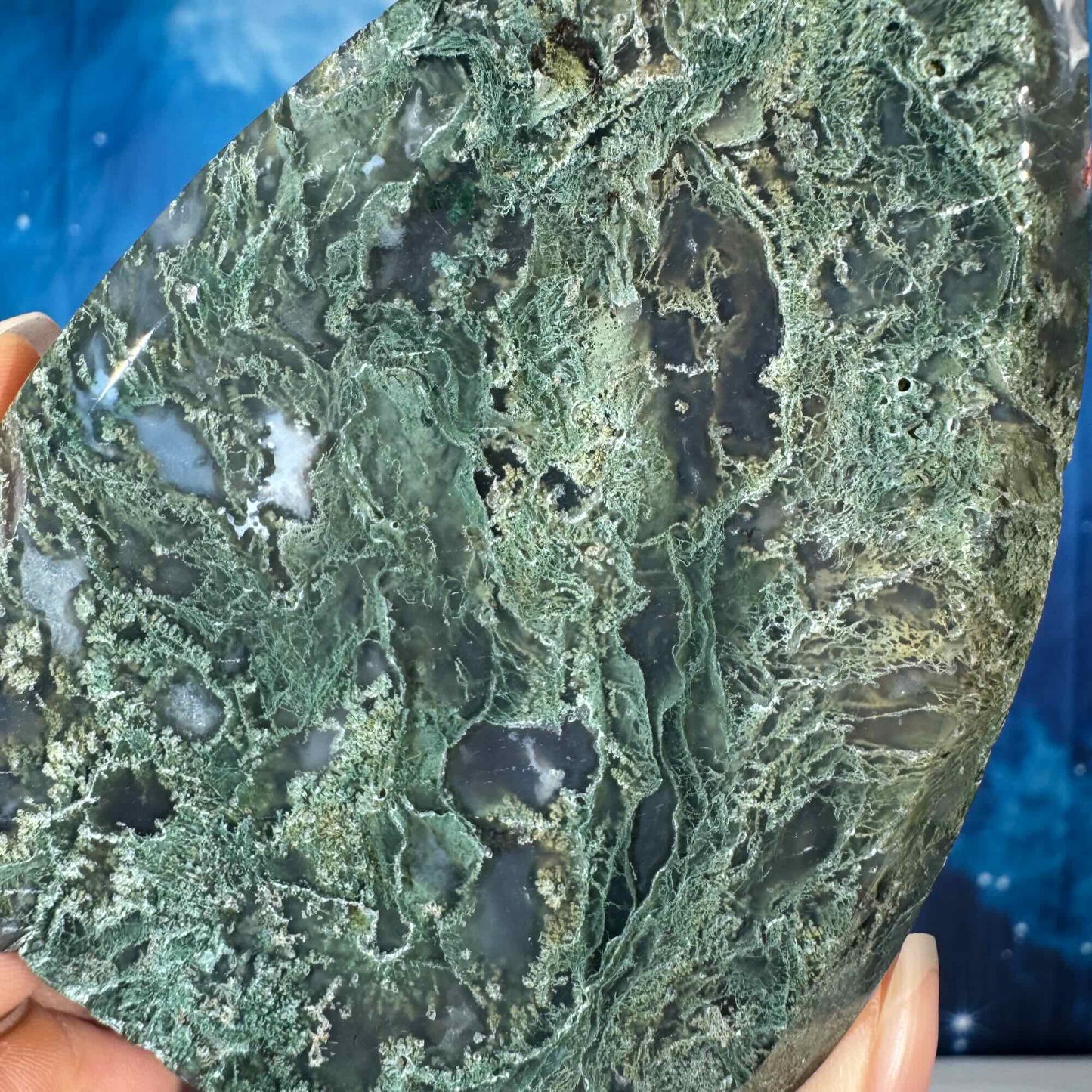 Moss Agate Free Form – 0.238 kg
