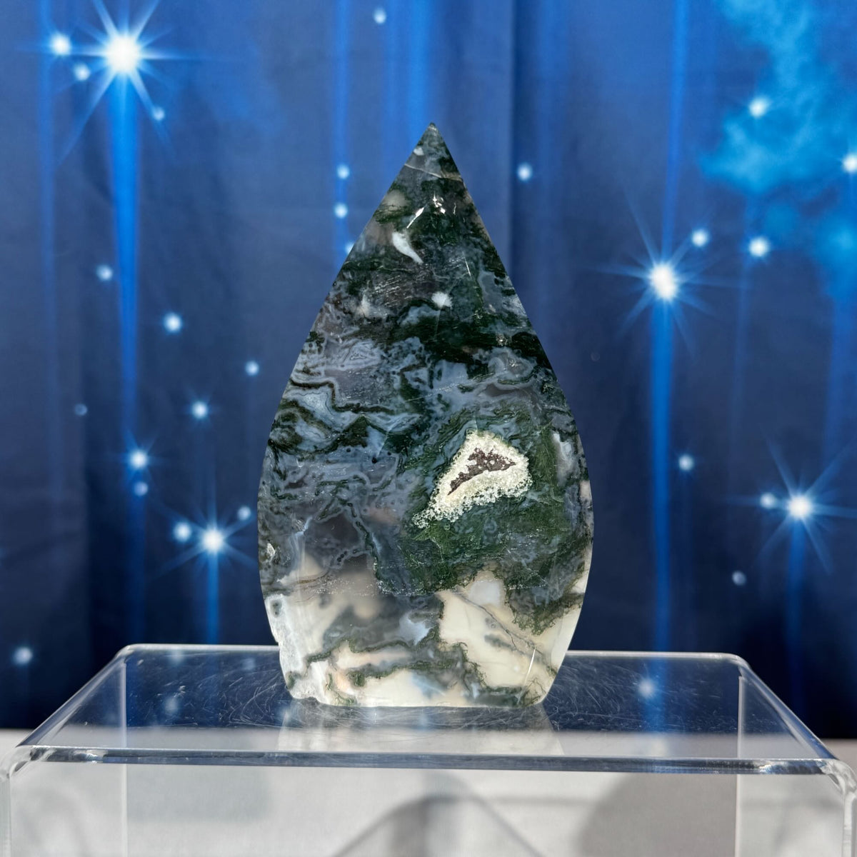 Moss Agate Free Form – 0.252 kg