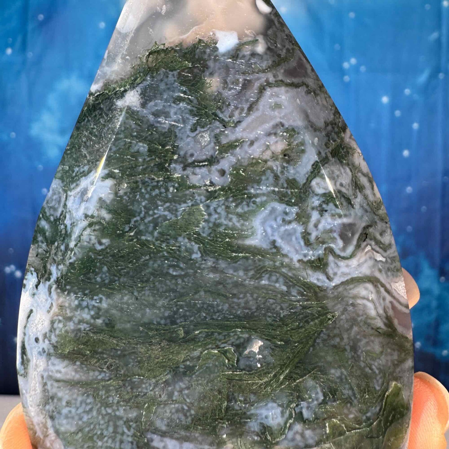 Moss Agate Free Form – 0.252 kg
