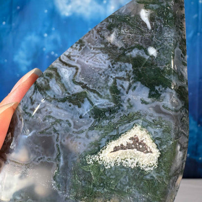 Moss Agate Free Form – 0.252 kg