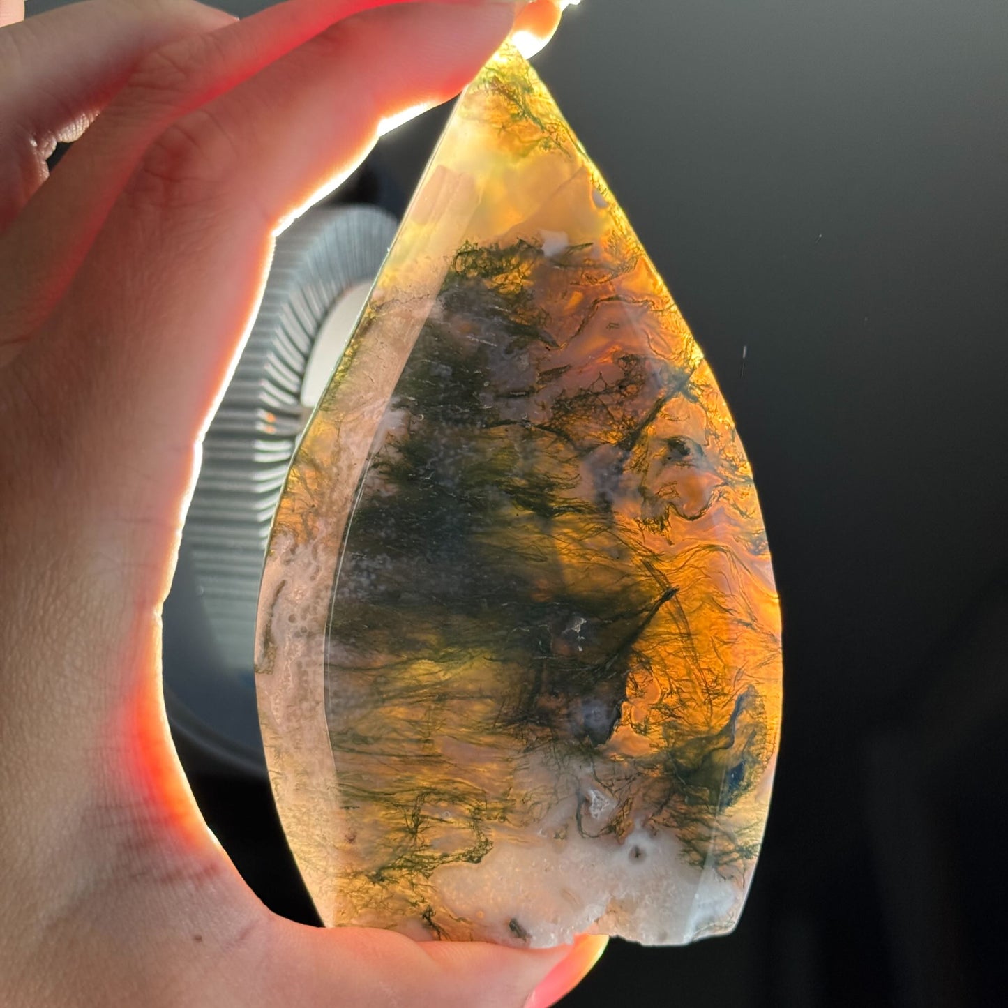 Moss Agate Free Form – 0.252 kg