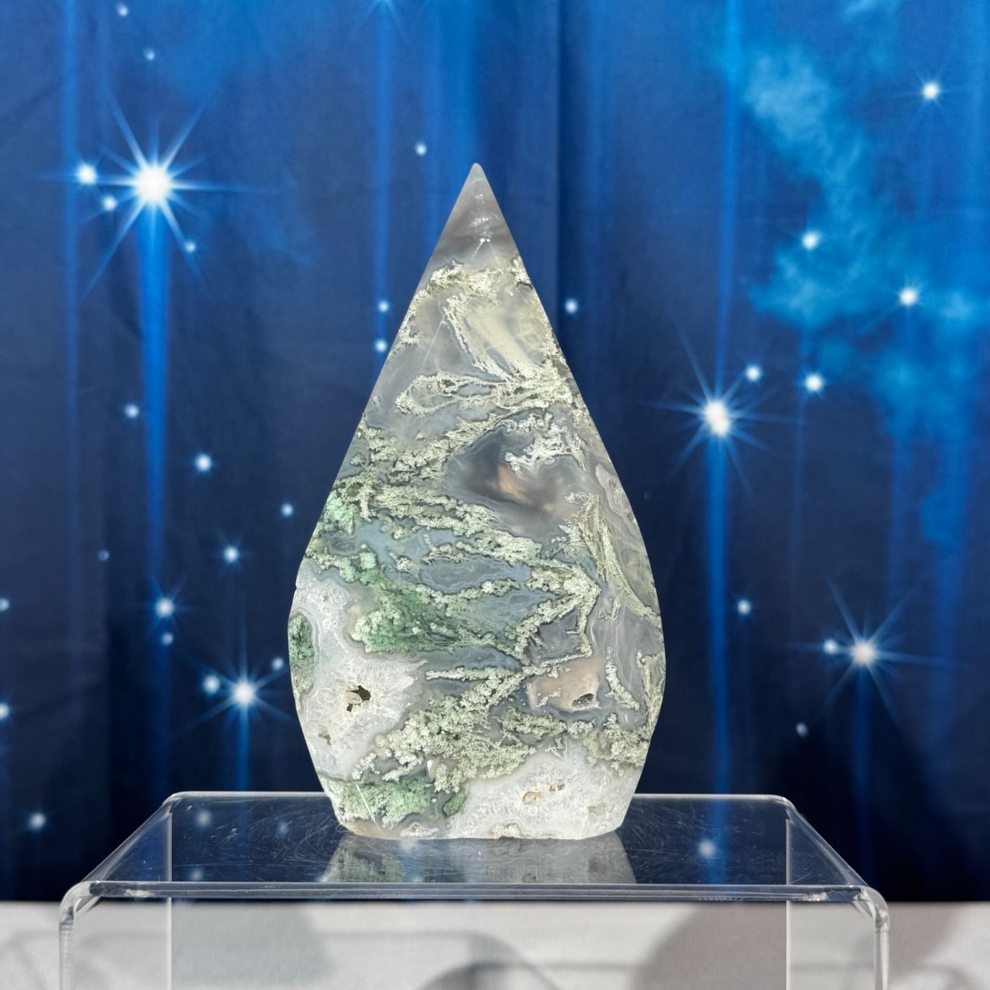 Moss Agate Free Form – 0.312 kg