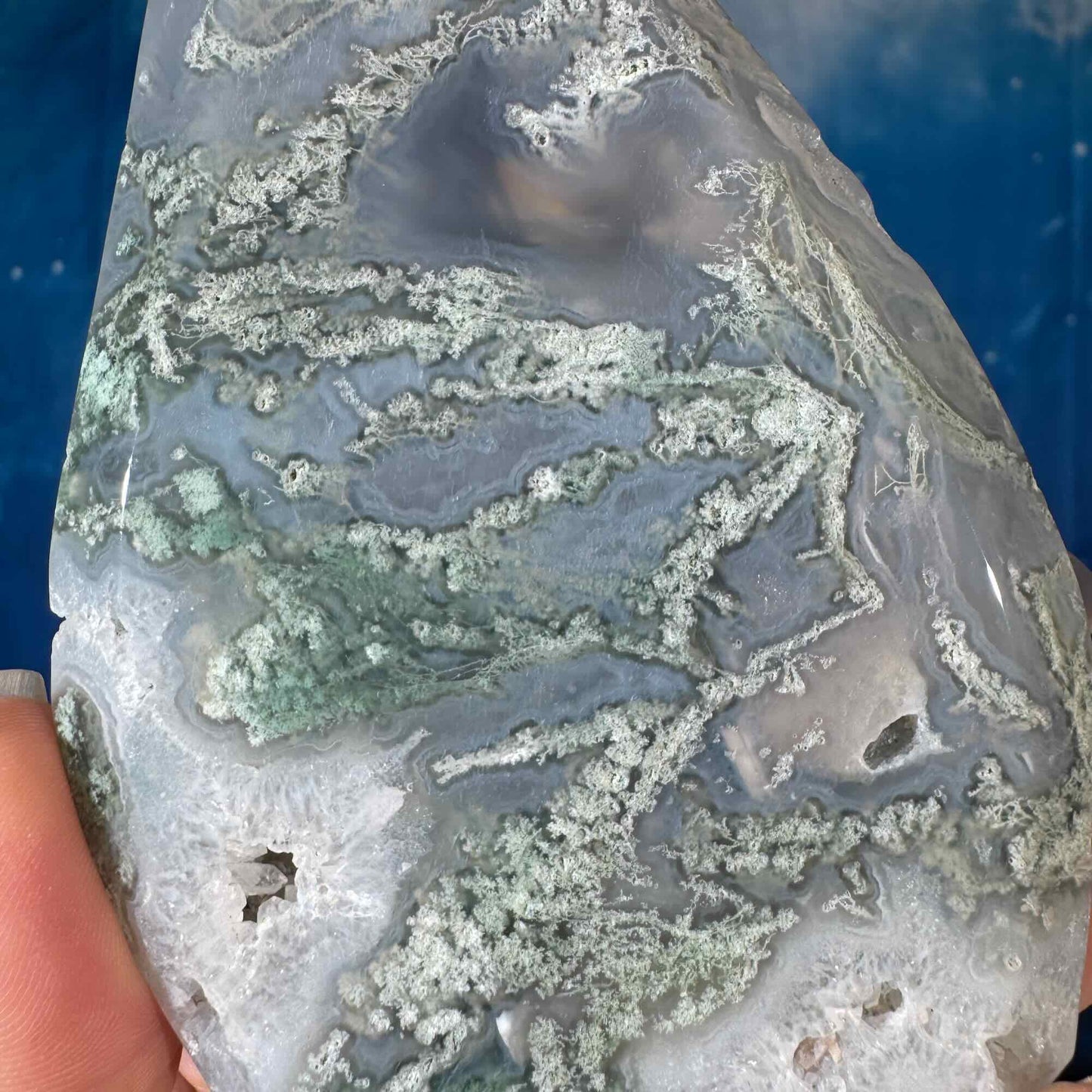 Moss Agate Free Form – 0.312 kg