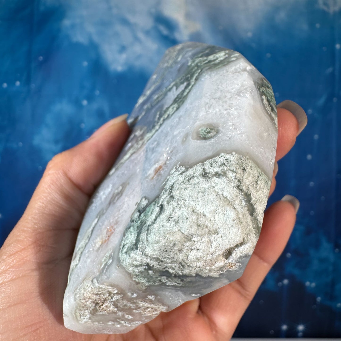 Moss Agate Free Form – 0.312 kg
