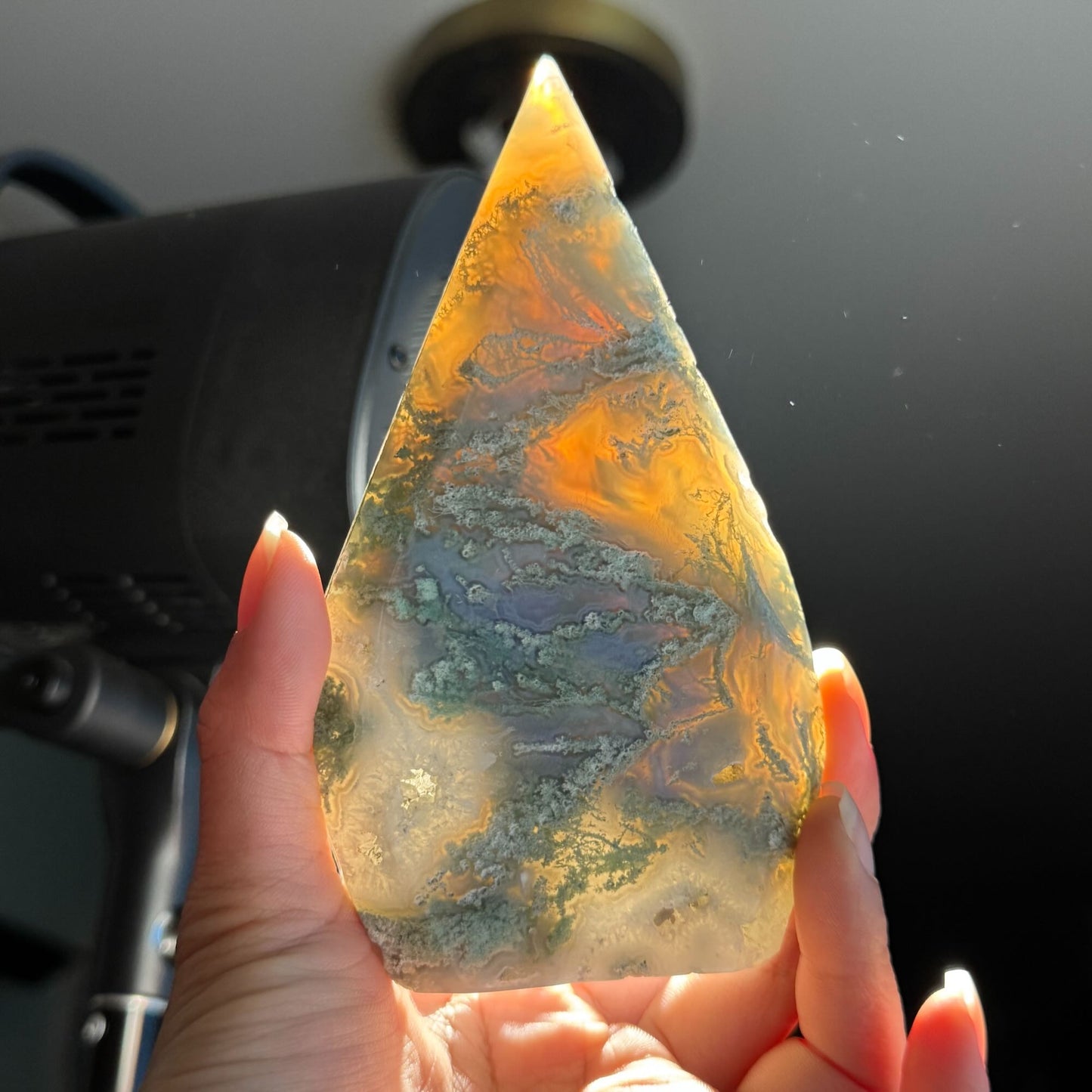 Moss Agate Free Form – 0.312 kg