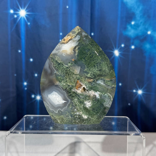 Moss Agate Free Form – 0.397 kg