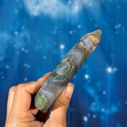 Moss Agate Free Form – 0.397 kg