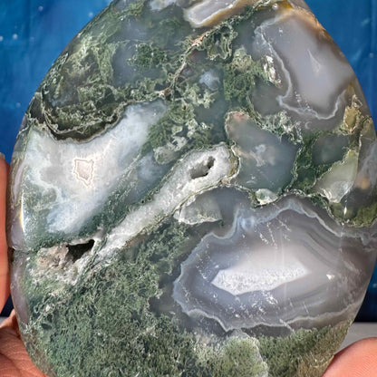Moss Agate Free Form – 0.397 kg