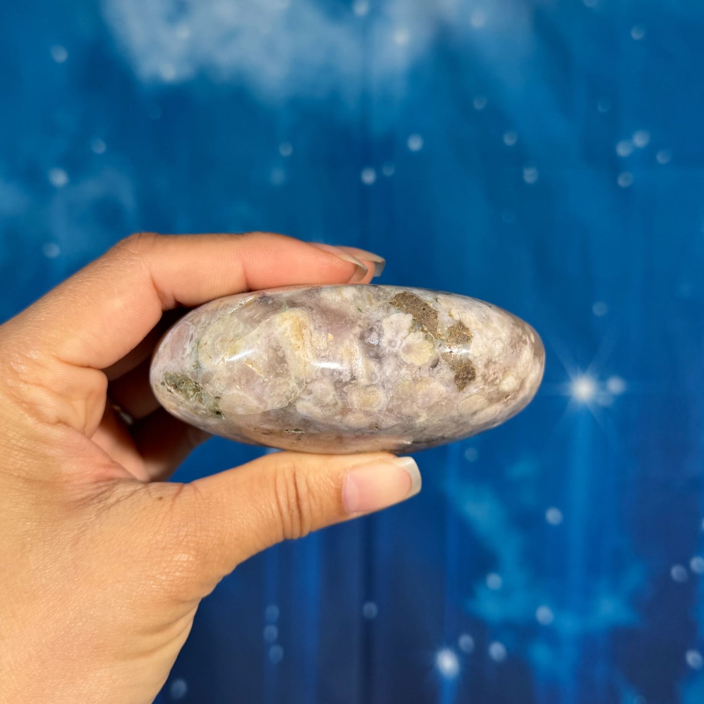 Flower Agate Heart – 0.354 kg